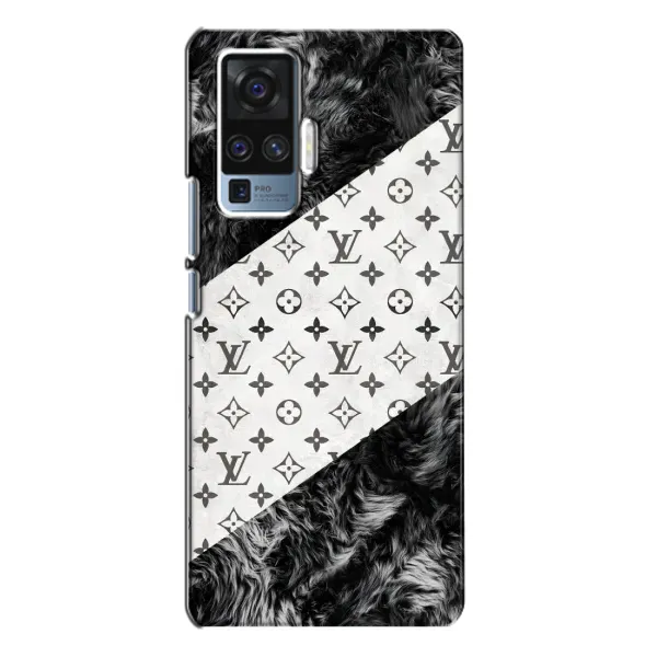 Чехол с рисунком «LV на белом» для Vivo X50 Pro