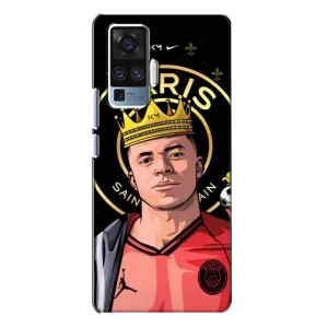 Чехол (TPU) с Футболистом на Vivo X50 Pro (Mbappe King)