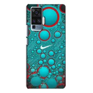 Силиконовый Чехол на Vivo X50 Pro с картинкой Nike (Найк зеленый)