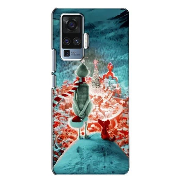 Чехол с рисунком «Новогодний Гринч» для Vivo X50 Pro Чехол с рисунком «Новогодний Гринч» для Vivo X50 Pro