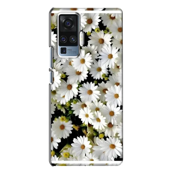 Чехол с рисунком «Рамка в ромашках» для Vivo X50 Pro Чехол с рисунком «Рамка в ромашках» для Vivo X50 Pro