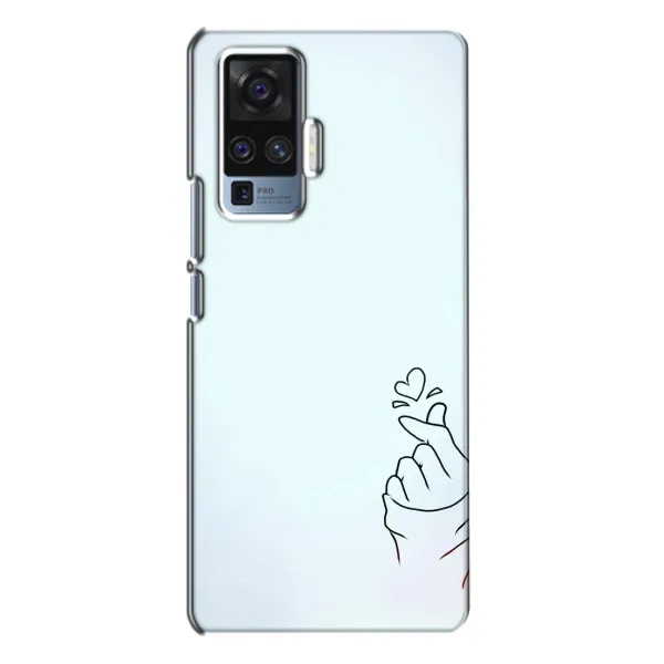 Чехол с рисунком «Сердце на голубом» для Vivo X50 Pro