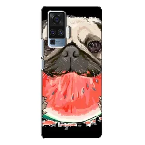 Чехол (ТПУ) Милые собачки для Vivo X50 Pro (Смешной Мопс)