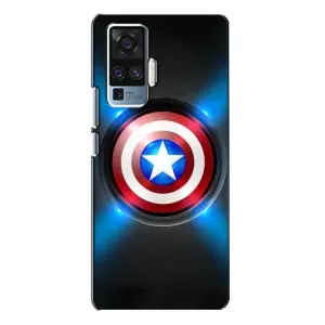 Чехол с Щитом Капитана Америки на Vivo X50 Pro (Яркий Щит Капитана)