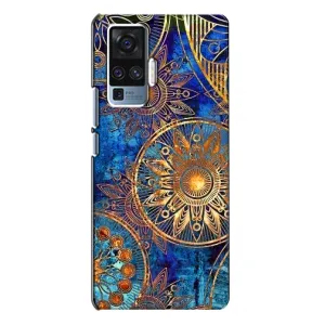 Чехлы со смыслом для Vivo X50 Pro (Золотые узоры)