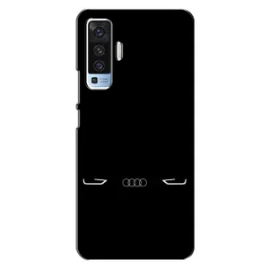 Силиконовый бампер с картинкой машины на Vivo X50 (Силует Audi)