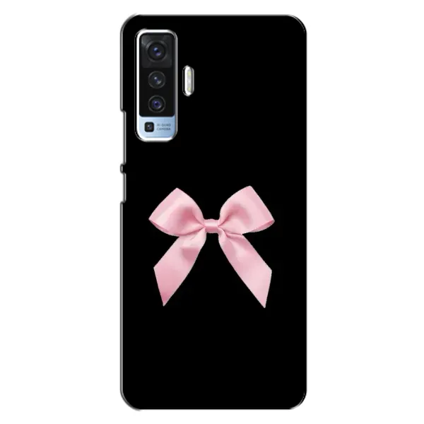 Чехол с рисунком «Бант на черном» для Vivo X50