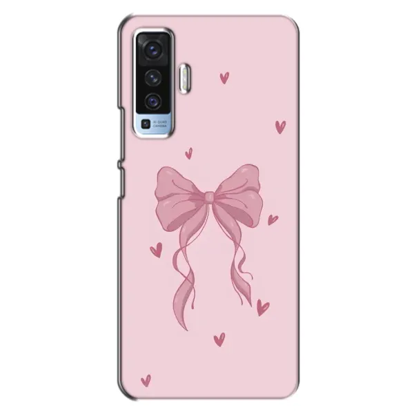 Чехол с рисунком «Бант на розовом» для Vivo X50