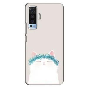 Чехол на тематику: Коты для Vivo X50 (Белый котик)