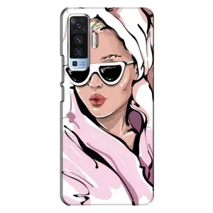 Чохол з картинкою Модні Дівчата Vivo X50 (Дівчина в халаті)