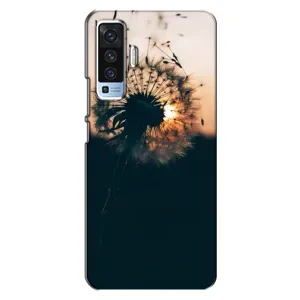 Силиконовый Чехол с одуванчиками на Vivo X50 (Красивый одуванчик)