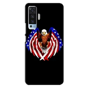Чехол Флаг USA для Vivo X50 (Крылья США)