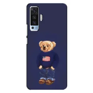 Чехлы Мишка Тедди для Виво Х50 (Мишка USA)