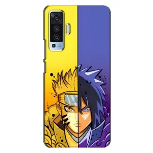 Купить Чехлы на телефон с принтом Anime для Vivo X50 (Naruto Vs Sasuke)
