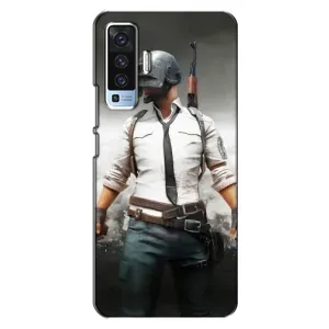 Силиконовый чехол с картинкой "Герой Pubg" на Vivo X50 (Пабг)