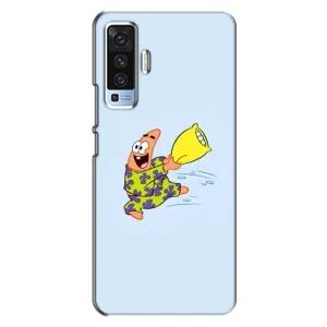 Чехлы с Патриком на Vivo X50 (Патрик с подушкой)