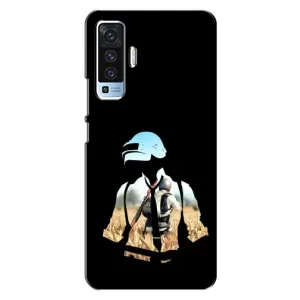 Силиконовый чехол с картинкой "Герой Pubg" на Vivo X50 (Пубг мен)
