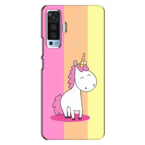 Чехол Unicorn на Vivo X50 (Радужный Единорог)