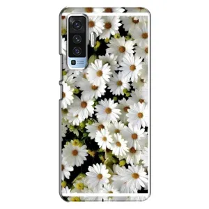 Чехол с ромашками на Vivo X50 (Рамка в ромашках)