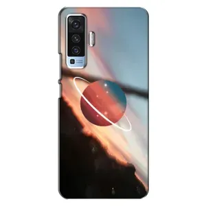 Чехол (ТПУ) с планетами на Vivo X50 (Сатурн)