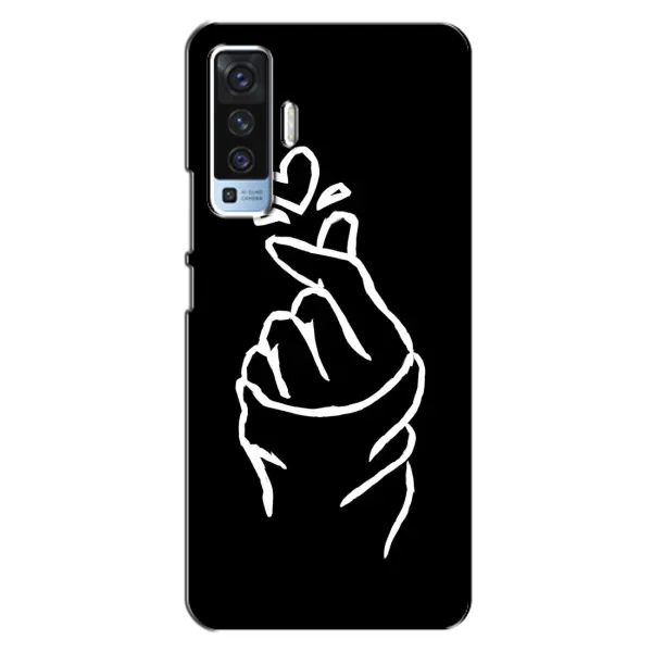 Чехол с рисунком «Сердце на черном» для Vivo X50 Чехол с рисунком «Сердце на черном» для Vivo X50
