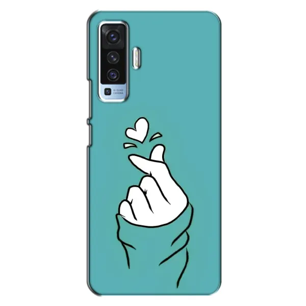 Чехол с рисунком «Сердечко на бирюзовом» для Vivo X50 Чехол с рисунком «Сердечко на бирюзовом» для Vivo X50