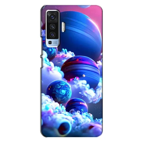 Чехол с рисунком «Синие планеты» для Vivo X50 Чехол с рисунком «Синие планеты» для Vivo X50