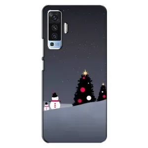 Чехлы на Новый Год Vivo X50 (Снеговички)