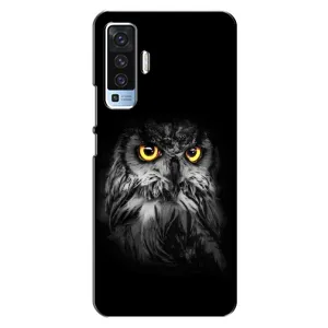 Чехлы с принтом СОВЫ для Vivo X50 (Сова на чёрном)