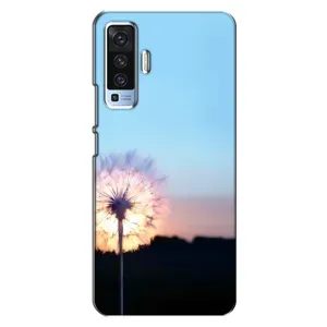 Силиконовый Чехол с одуванчиками на Vivo X50 (Закат с одуванчиком)