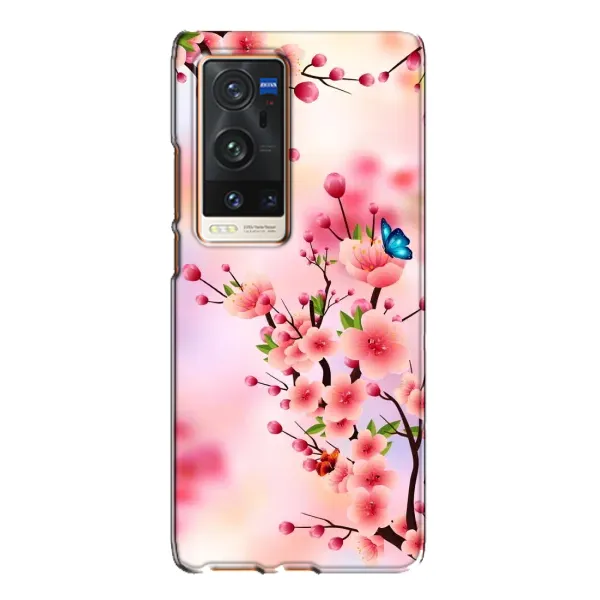Чехол с рисунком «Бабочки на сакуре» для Vivo X60 Pro Plus Чехол с рисунком «Бабочки на сакуре» для Vivo X60 Pro Plus