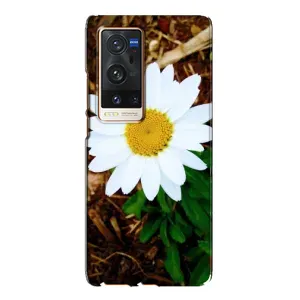 Чехол с ромашками на Vivo X60 Pro Plus (Белая ромашка)