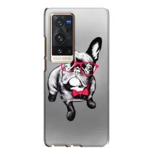Чохол (ТПУ) Милі песики для Vivo X60 Pro Plus (Бульдог в окулярах)