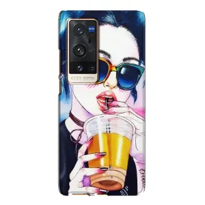 Чохол з картинкою Модні Дівчата Vivo X60 Pro Plus (Дівчина з коктейлем)