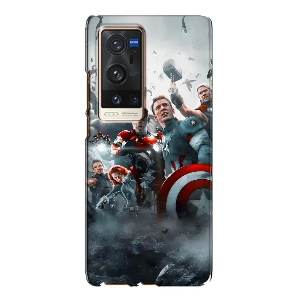 Чехол с рисунком «Команда марвел» для Vivo X60 Pro Plus