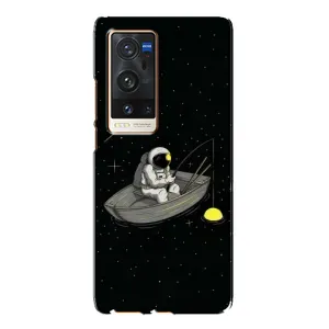 Силіконовый Чохол з принтом "Космонавти" на Vivo X60 Pro Plus (Космонавт на рибалці)