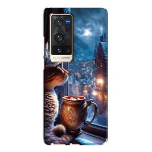 Чехлы на Новый Год Vivo X60 Pro Plus (Кот новогодний)