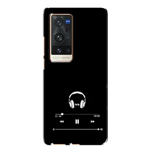 Чехол с картинками на черном фоне для Vivo X60 Pro Plus (Плеер)