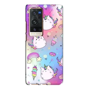 Чехол Unicorn на Vivo X60 Pro Plus (Радуга и Единорог)