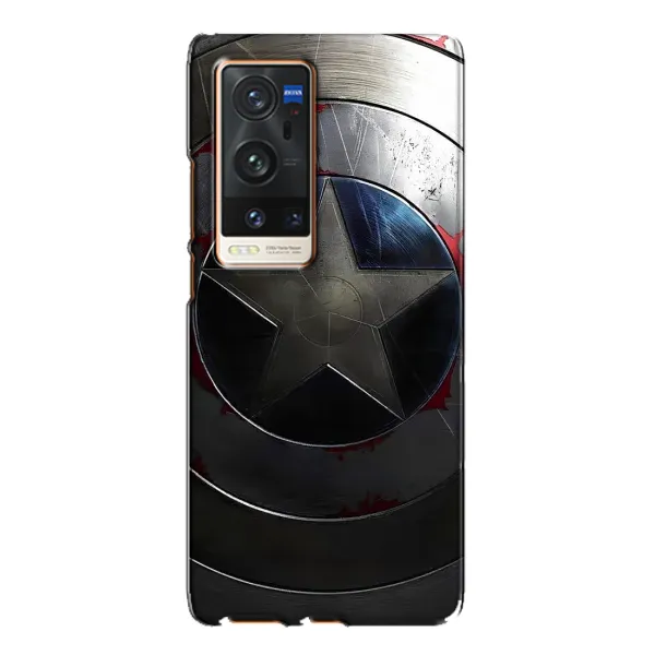 Чехол с рисунком «Ретро Щит Капитана» для Vivo X60 Pro Plus Чехол с рисунком «Ретро Щит Капитана» для Vivo X60 Pro Plus