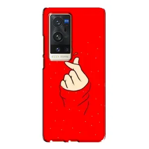 Чохол (Знак сердечка) для Vivo X60 Pro Plus (Сердечко на червоному)