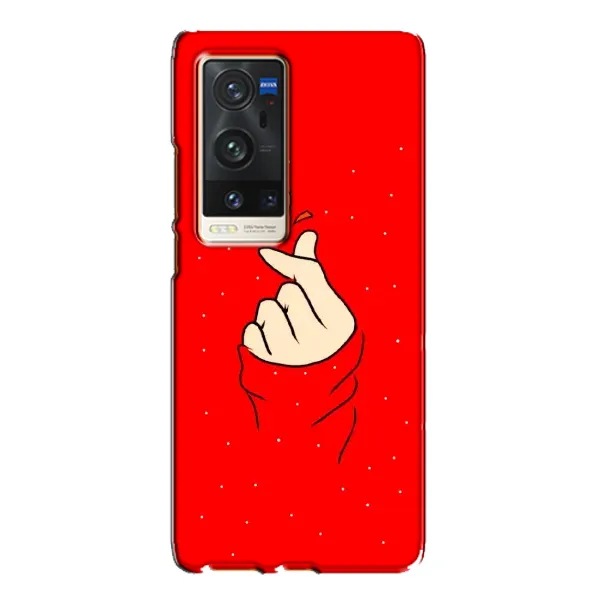 Чехол с рисунком «Сердце на красном» для Vivo X60 Pro Plus Чехол с рисунком «Сердце на красном» для Vivo X60 Pro Plus