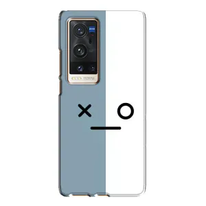 Силиконовые Чехлы (смешные стикеры) для Vivo X60 Pro Plus (Серо-белый)