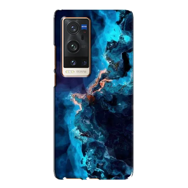 Чехол с рисунком «Синий мрамор» для Vivo X60 Pro Plus Чехол с рисунком «Синий мрамор» для Vivo X60 Pro Plus