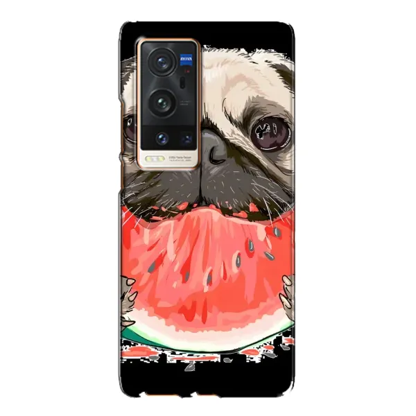 Чехол с рисунком «Смешной Мопс» для Vivo X60 Pro Plus Чехол с рисунком «Смешной Мопс» для Vivo X60 Pro Plus