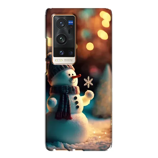Чехол с рисунком «Снеговик праздничный» для Vivo X60 Pro Plus Чехол с рисунком «Снеговик праздничный» для Vivo X60 Pro Plus