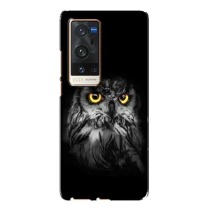 Чехлы с принтом СОВЫ для Vivo X60 Pro Plus (Сова на чёрном)