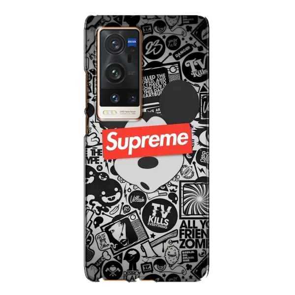 Чехол с рисунком «Supreme Маус» для Vivo X60 Pro Plus Чехол с рисунком «Supreme Маус» для Vivo X60 Pro Plus