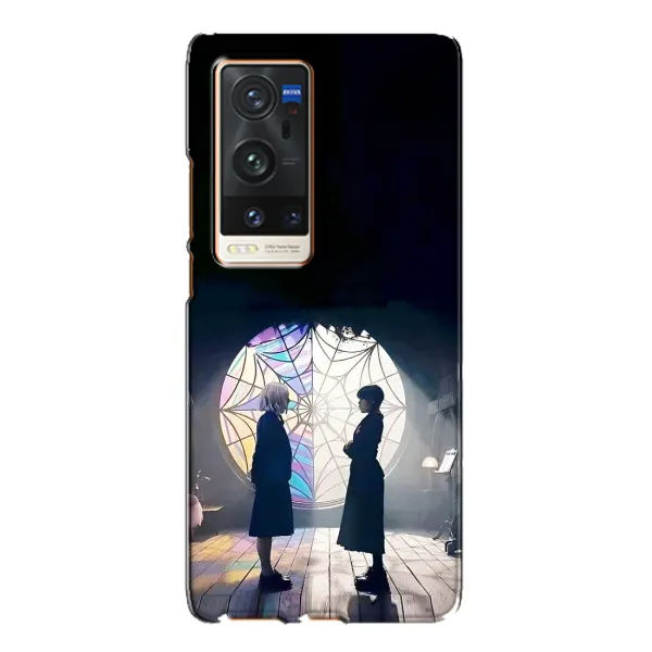 Чехол с рисунком «Уэнсдей и Энди» для Vivo X60 Pro Plus Чехол с рисунком «Уэнсдей и Энди» для Vivo X60 Pro Plus