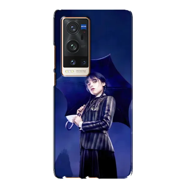 Чехол с рисунком «Уэнсдей с зонтом» для Vivo X60 Pro Plus Чехол с рисунком «Уэнсдей с зонтом» для Vivo X60 Pro Plus